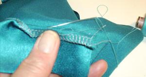 How to hand sew a hem