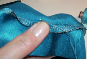How to hand sew a hem