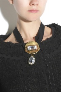 Lanvin crystal ribbon necklace 3